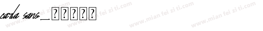 carla sans字体转换